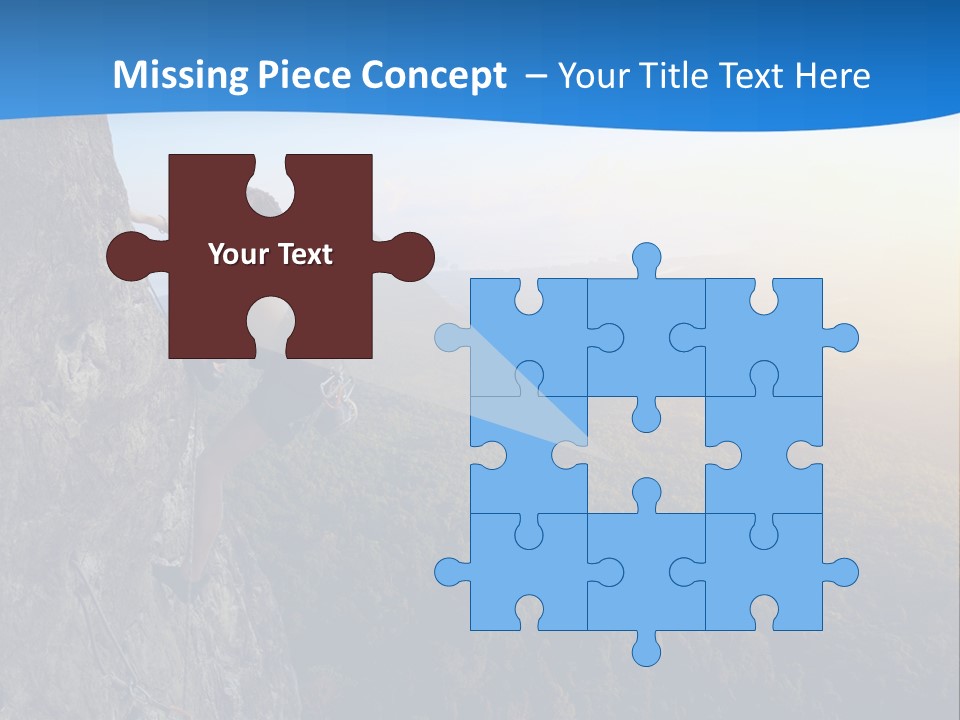 Explore Height Rope PowerPoint Template