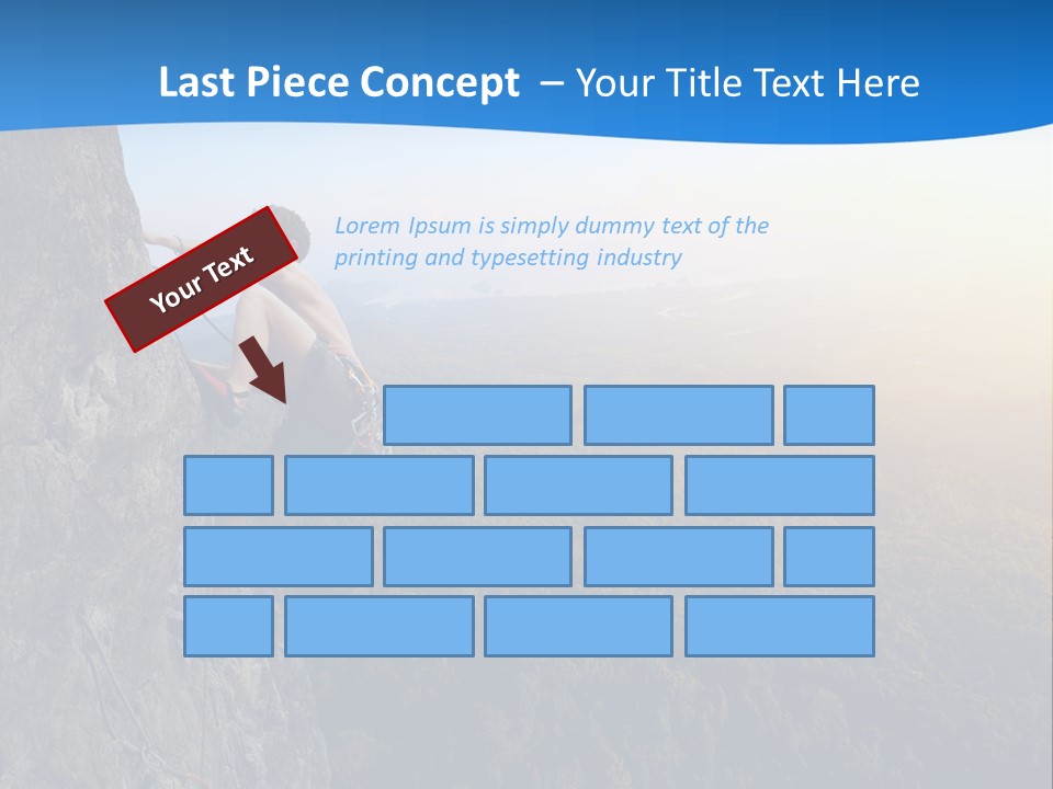 Explore Height Rope PowerPoint Template