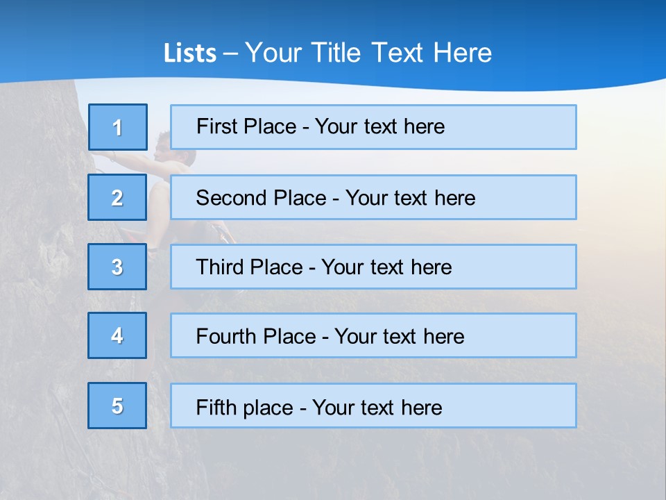 Explore Height Rope PowerPoint Template