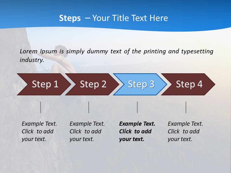 Explore Height Rope PowerPoint Template