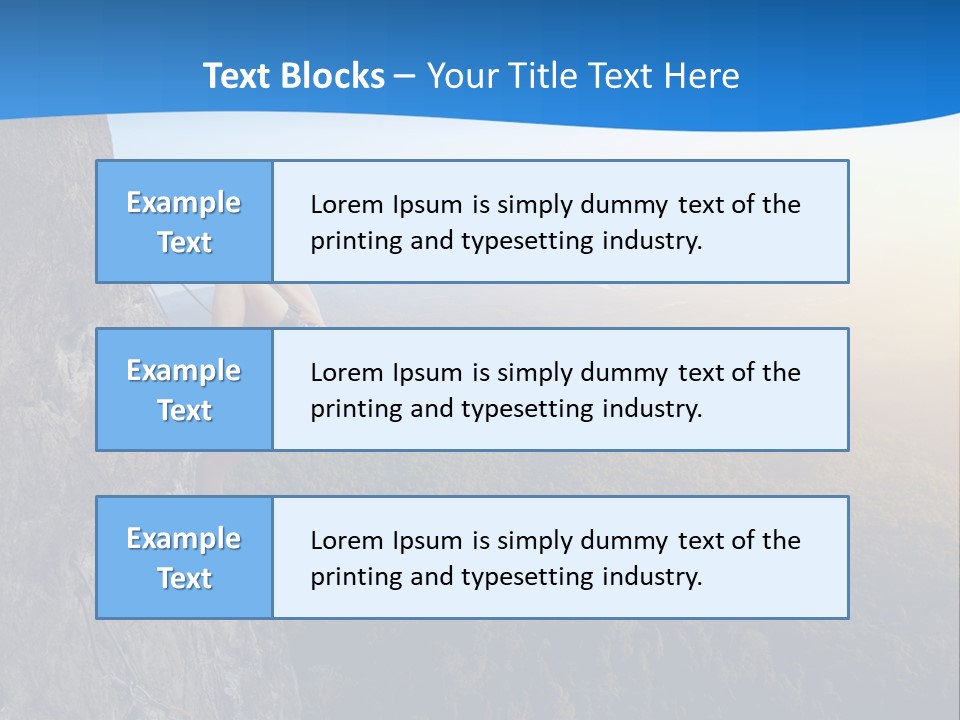 Explore Height Rope PowerPoint Template