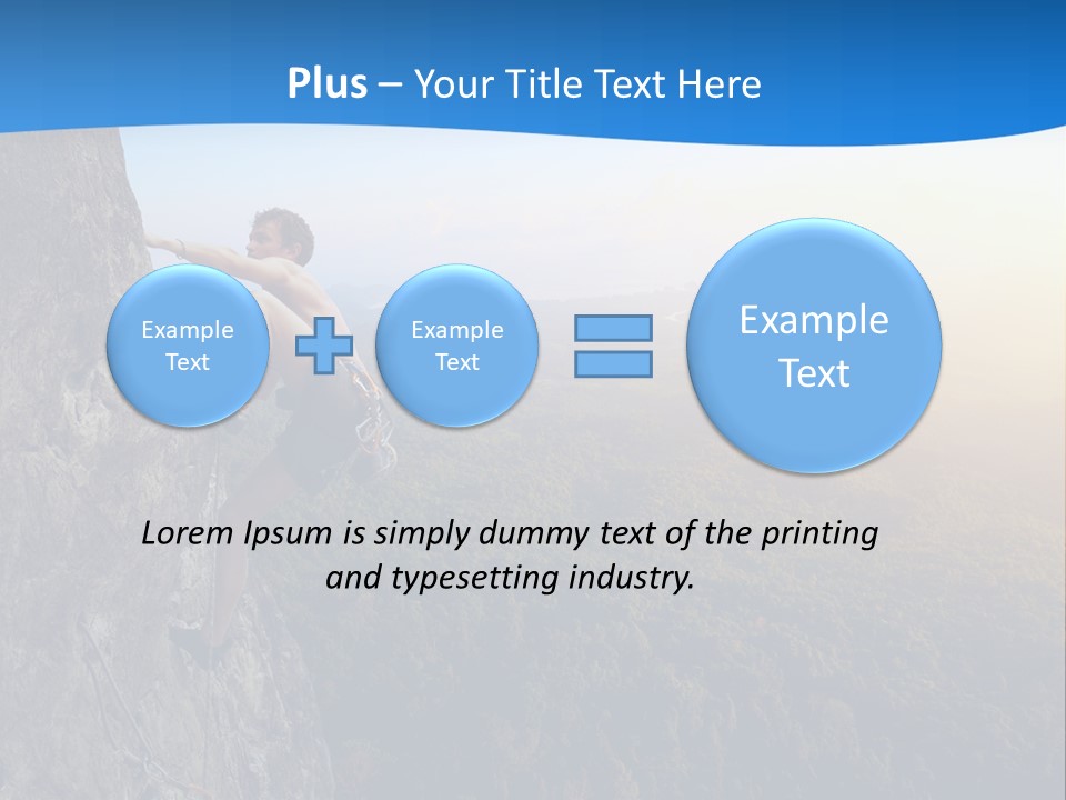 Explore Height Rope PowerPoint Template