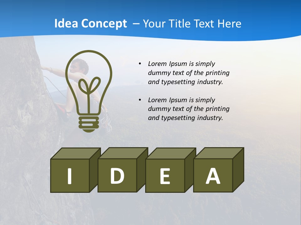 Explore Height Rope PowerPoint Template