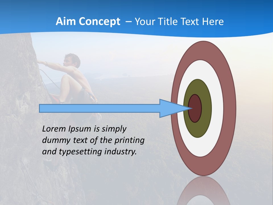 Explore Height Rope PowerPoint Template