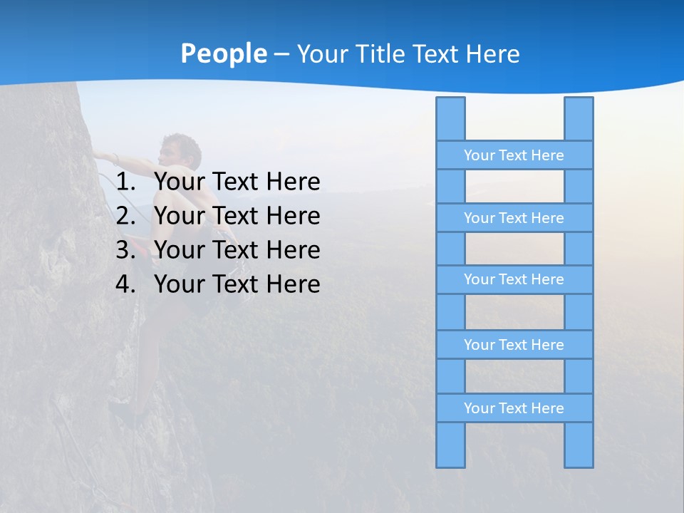 Explore Height Rope PowerPoint Template