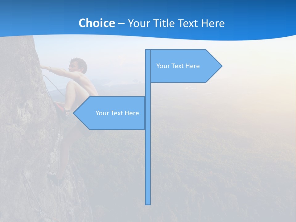 Explore Height Rope PowerPoint Template