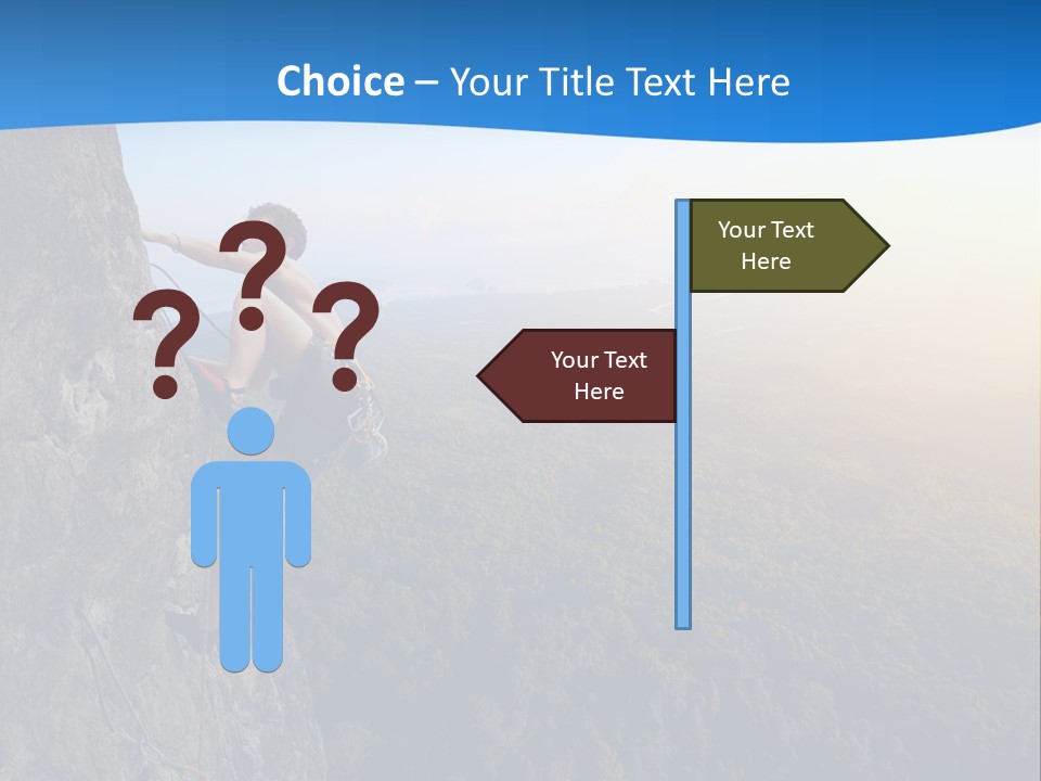 Explore Height Rope PowerPoint Template