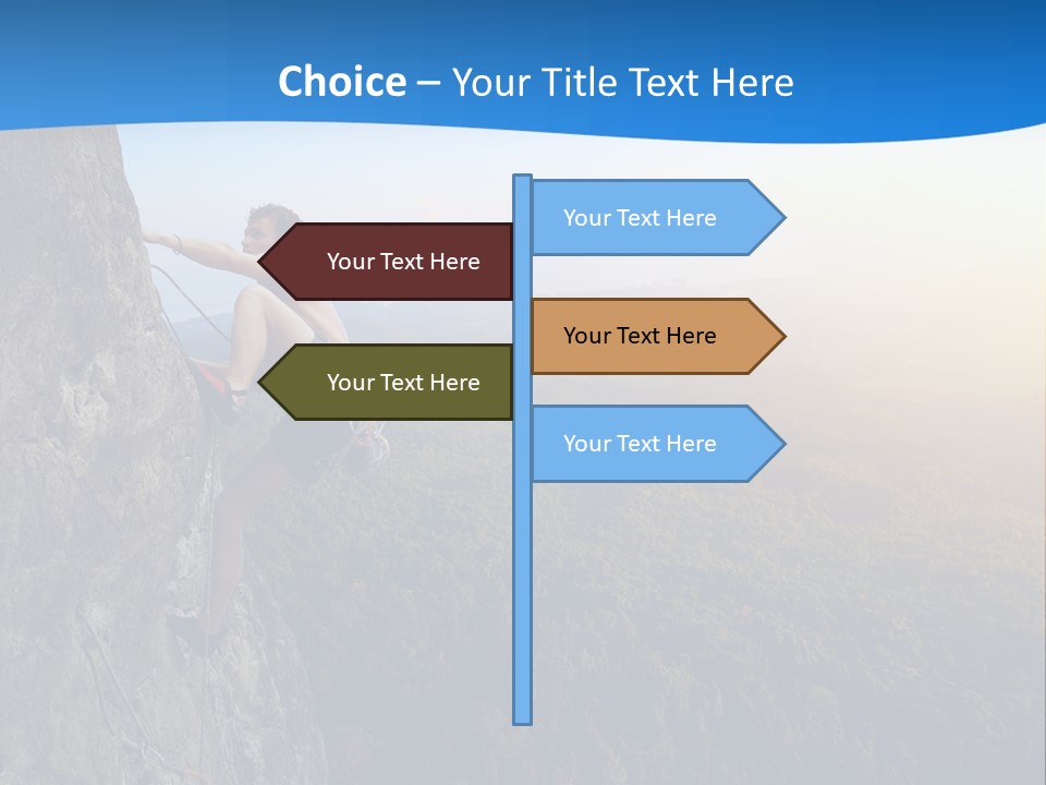 Explore Height Rope PowerPoint Template