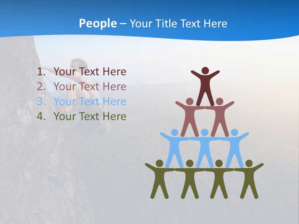 Explore Height Rope PowerPoint Template