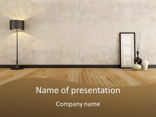 Modern Lounge Home PowerPoint Template