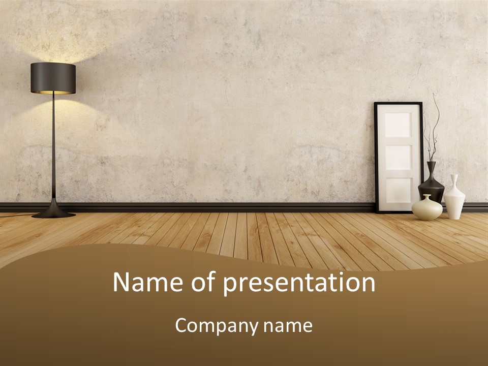 Modern Lounge Home PowerPoint Template