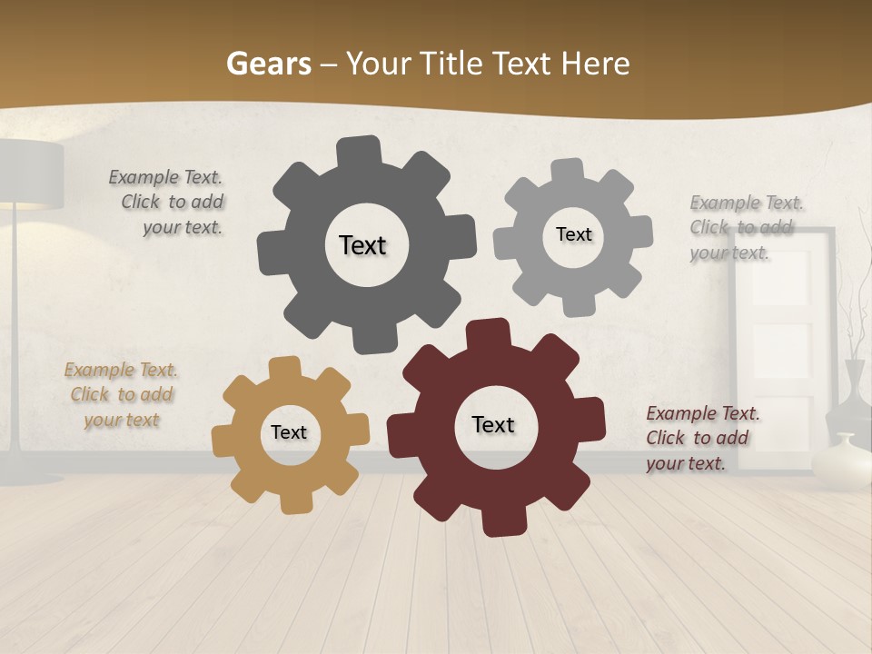 Modern Lounge Home PowerPoint Template