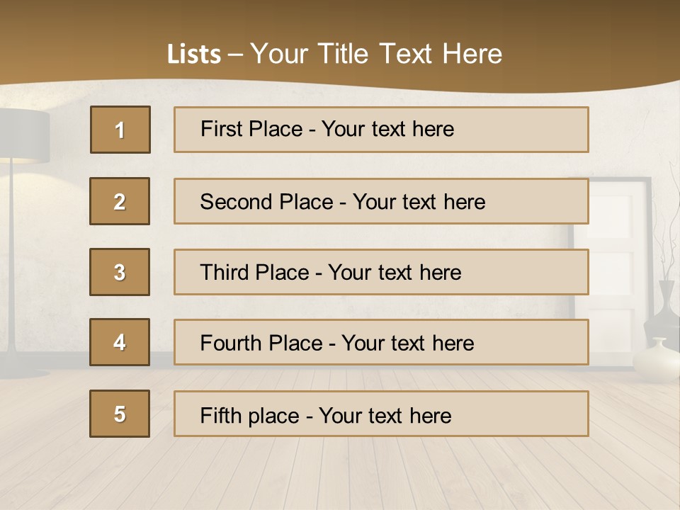 Modern Lounge Home PowerPoint Template