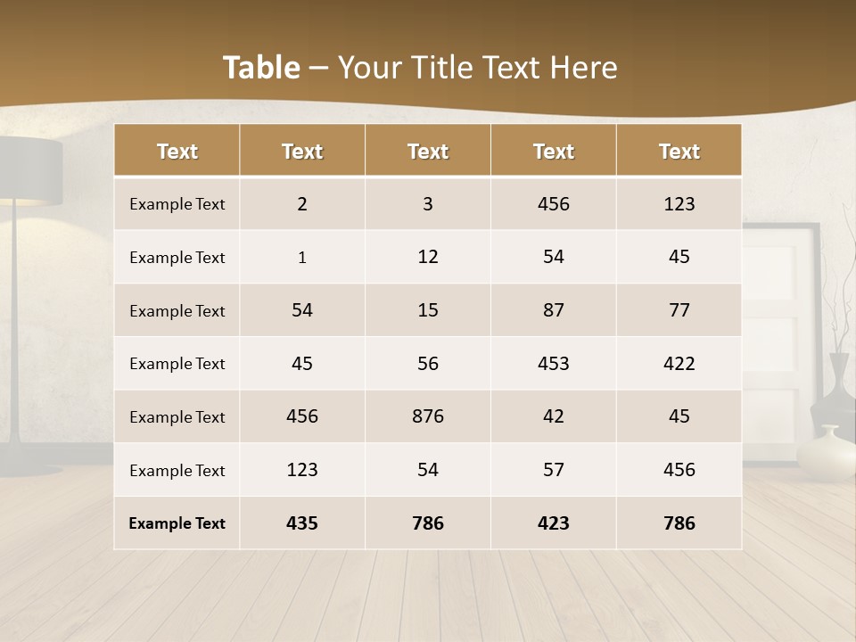 Modern Lounge Home PowerPoint Template