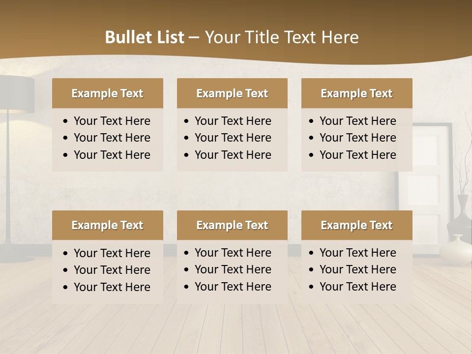 Modern Lounge Home PowerPoint Template