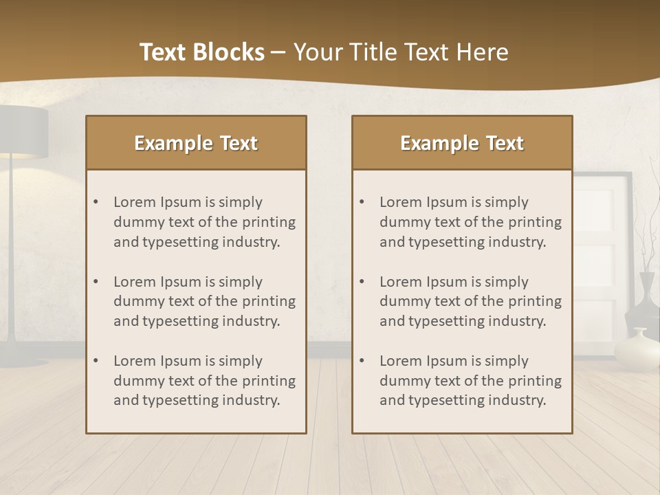 Modern Lounge Home PowerPoint Template