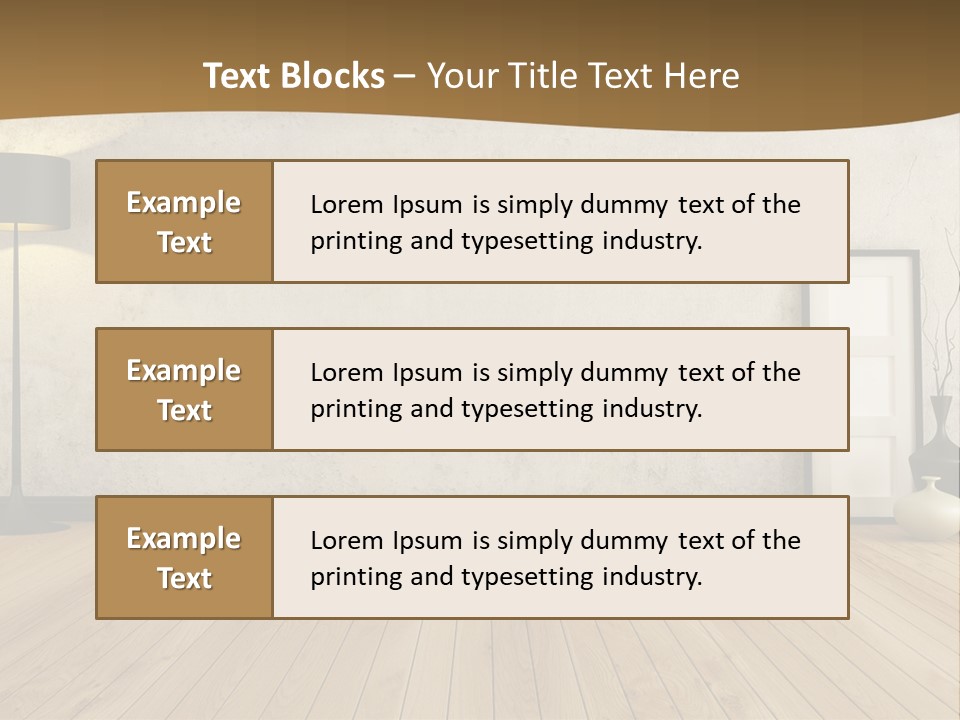 Modern Lounge Home PowerPoint Template