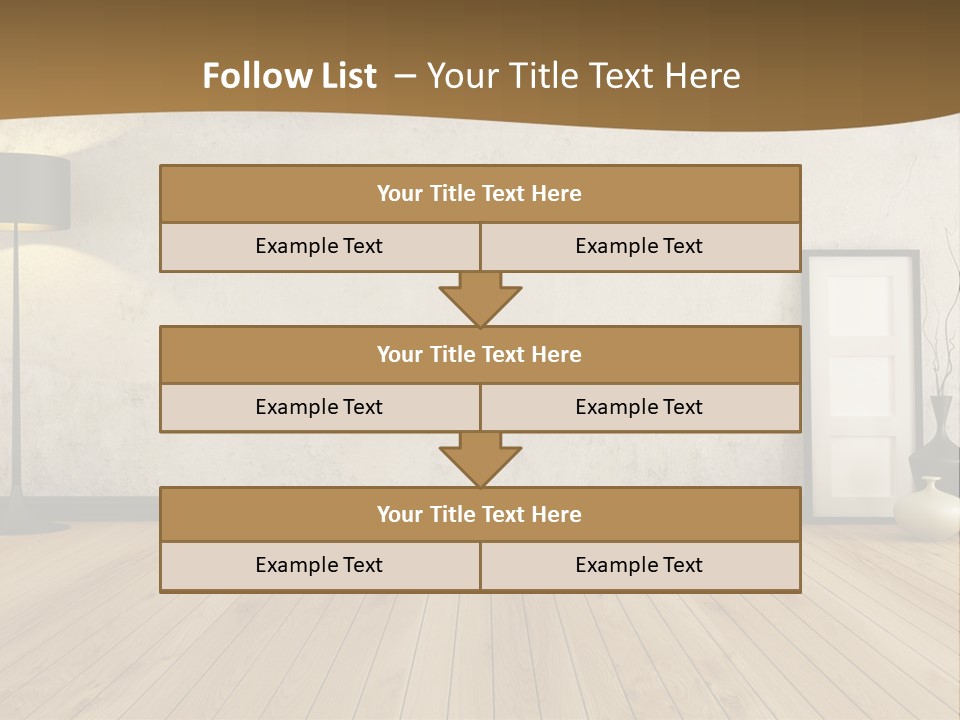 Modern Lounge Home PowerPoint Template