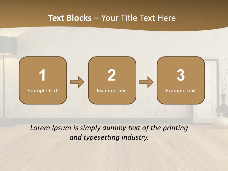 Modern Lounge Home PowerPoint Template