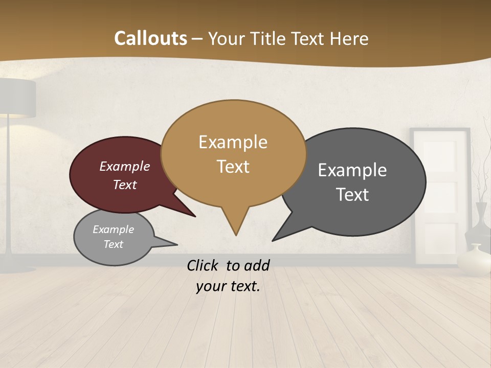 Modern Lounge Home PowerPoint Template
