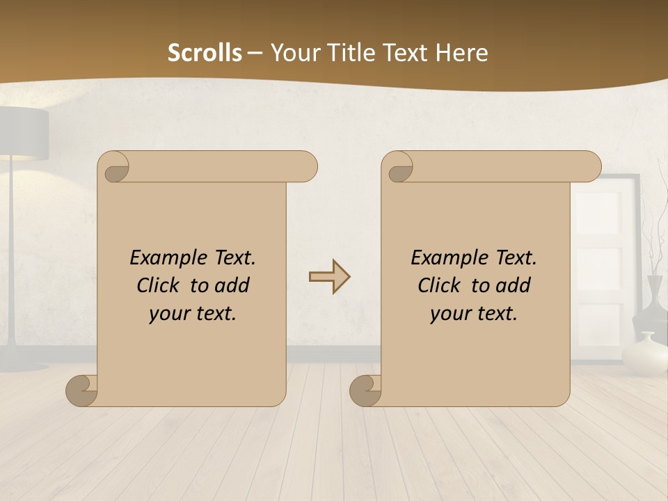 Modern Lounge Home PowerPoint Template