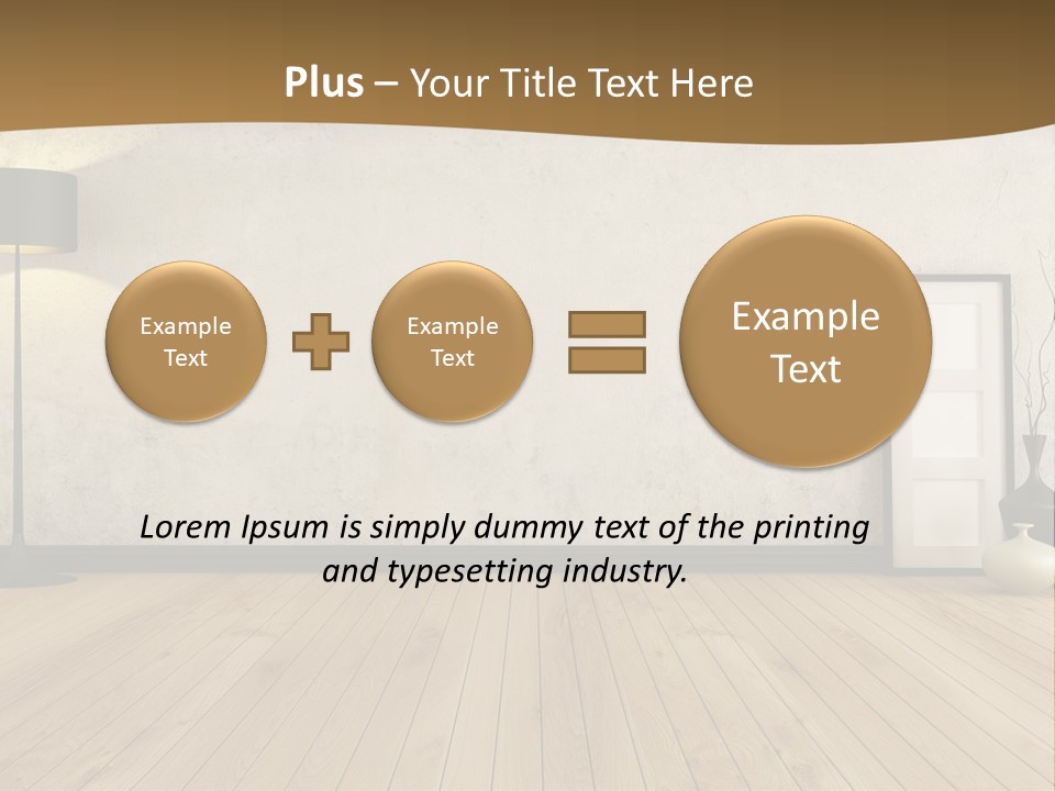 Modern Lounge Home PowerPoint Template