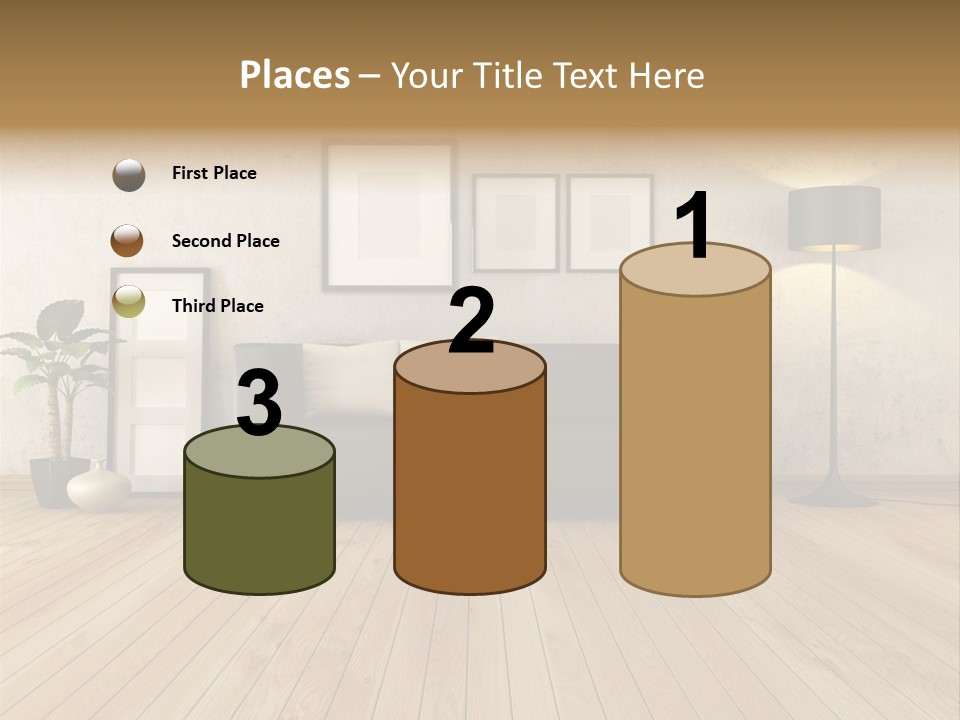 Furniture Parquet Wall PowerPoint Template