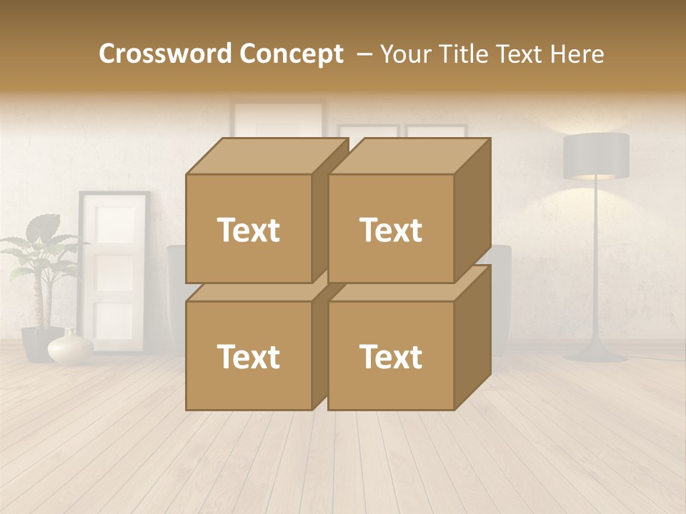 Furniture Parquet Wall PowerPoint Template