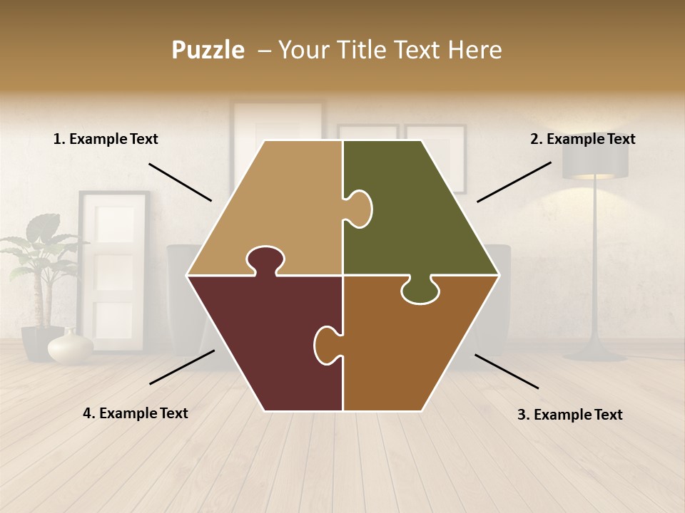 Furniture Parquet Wall PowerPoint Template