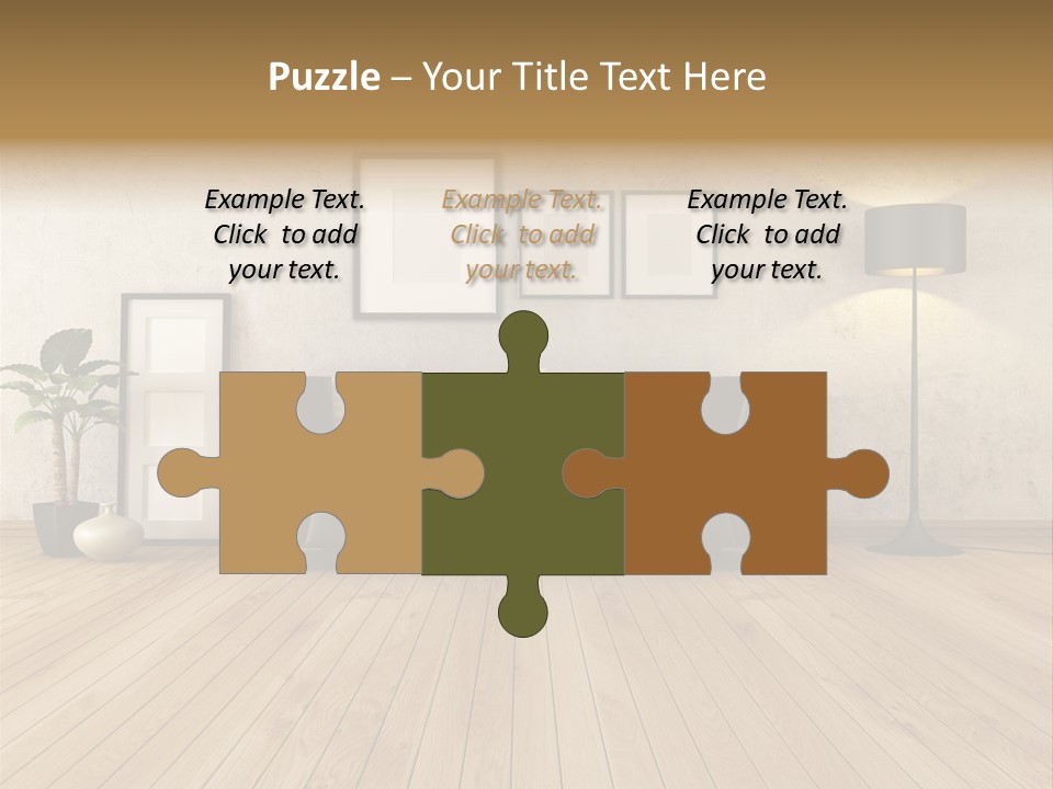 Furniture Parquet Wall PowerPoint Template