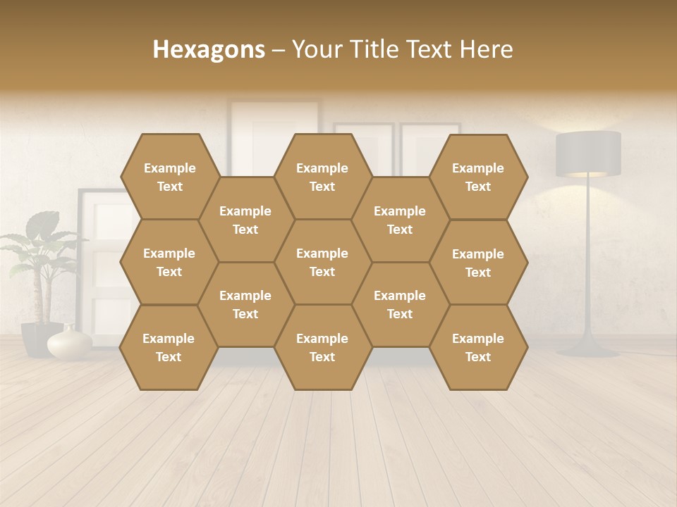 Furniture Parquet Wall PowerPoint Template