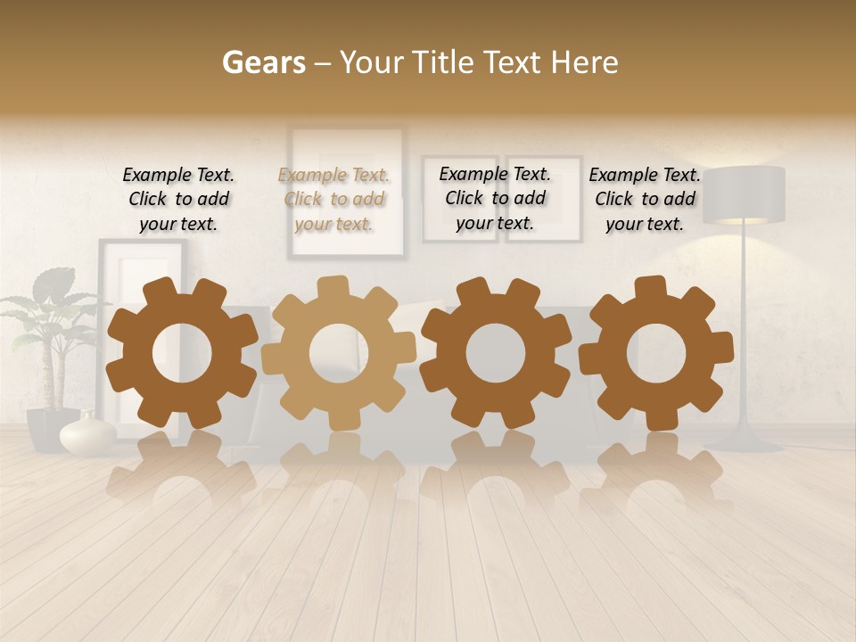 Furniture Parquet Wall PowerPoint Template