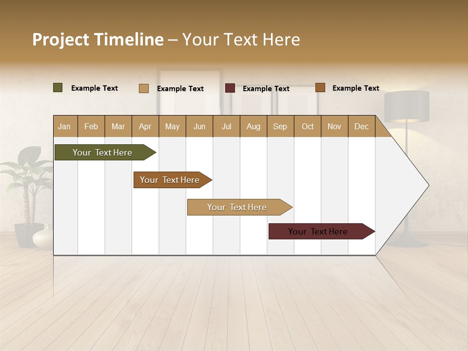 Furniture Parquet Wall PowerPoint Template