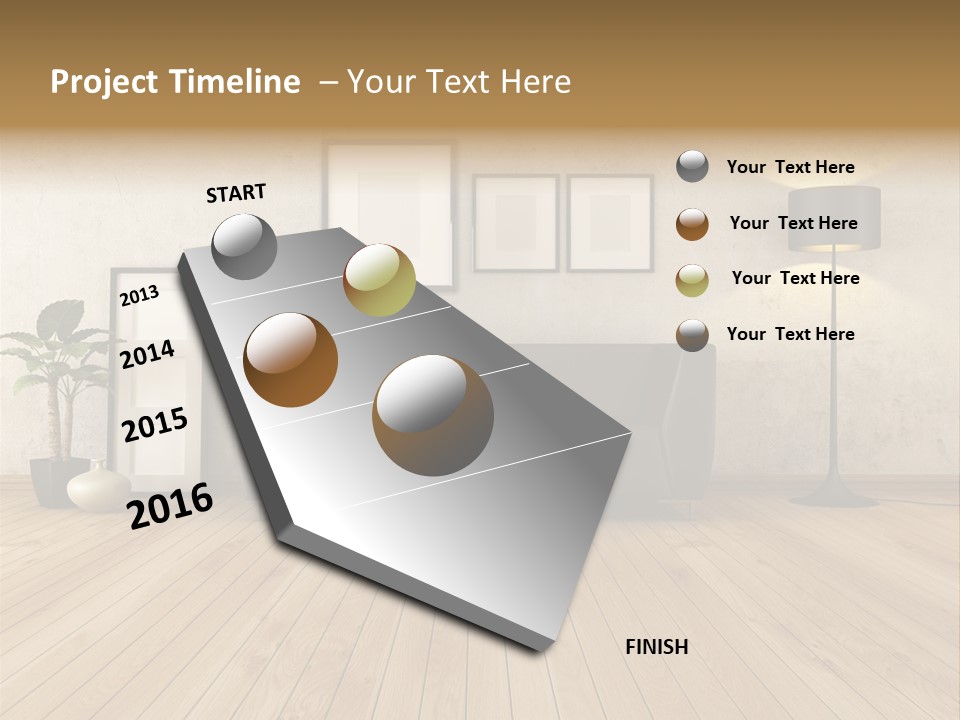 Furniture Parquet Wall PowerPoint Template