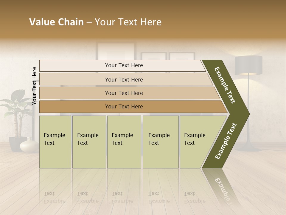 Furniture Parquet Wall PowerPoint Template