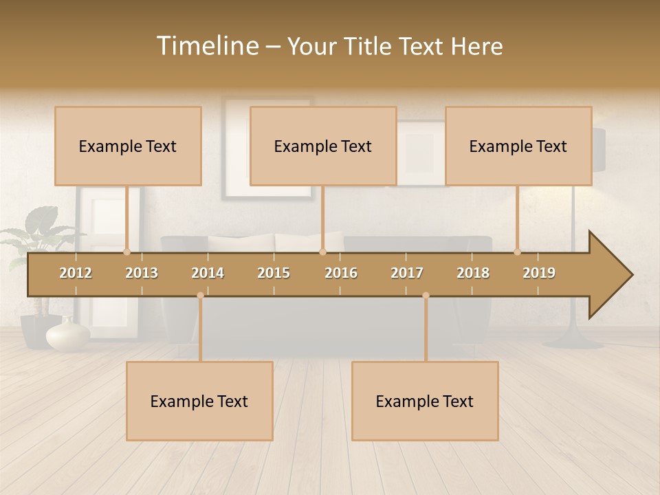 Furniture Parquet Wall PowerPoint Template