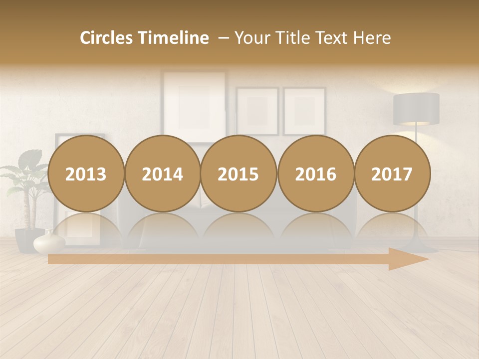 Furniture Parquet Wall PowerPoint Template