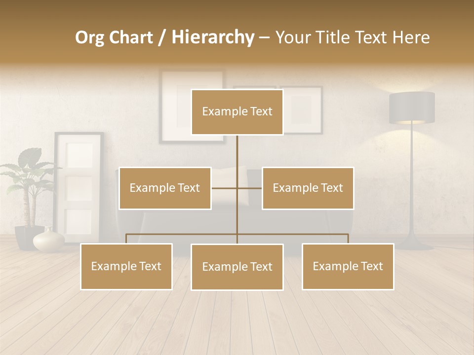 Furniture Parquet Wall PowerPoint Template