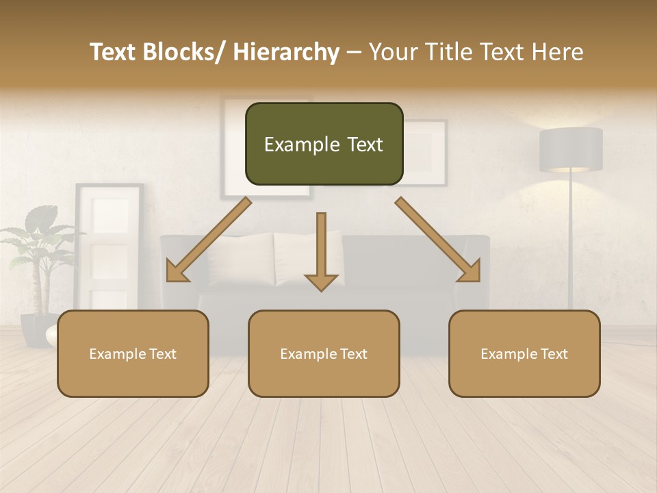 Furniture Parquet Wall PowerPoint Template