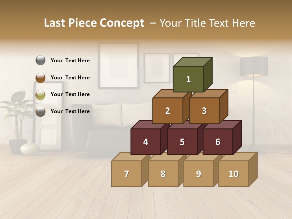 Furniture Parquet Wall PowerPoint Template