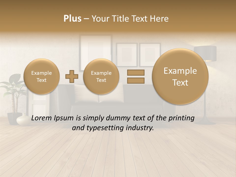 Furniture Parquet Wall PowerPoint Template
