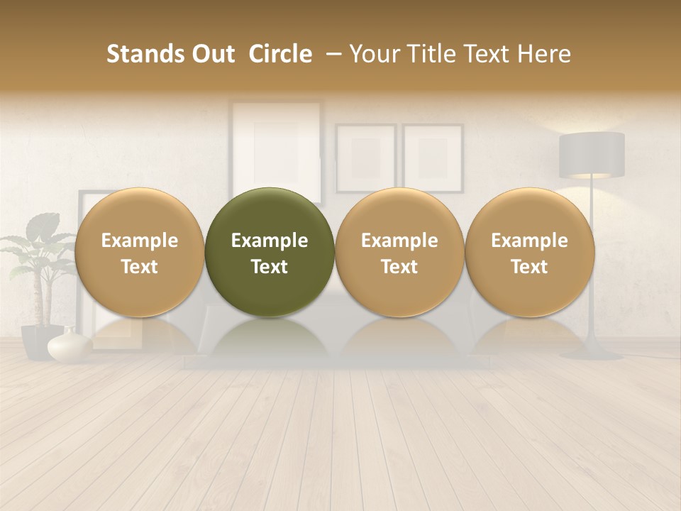 Furniture Parquet Wall PowerPoint Template