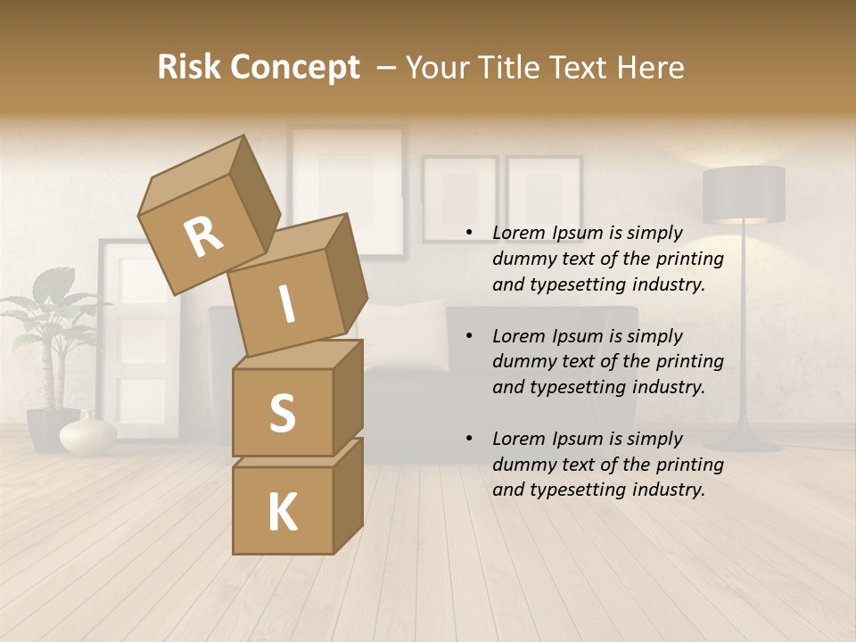 Furniture Parquet Wall PowerPoint Template
