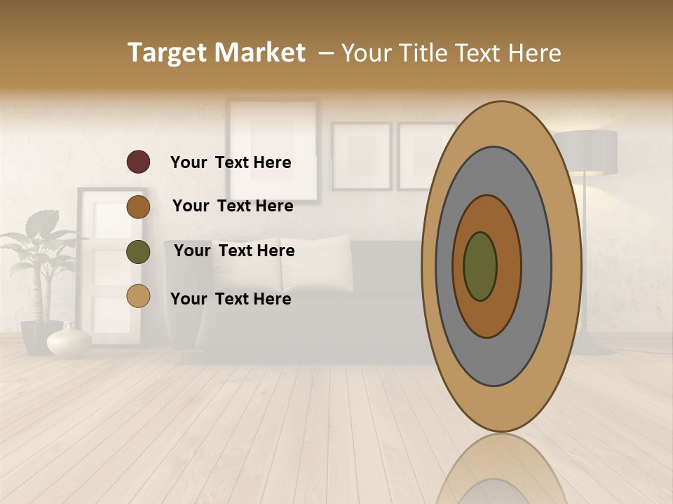 Furniture Parquet Wall PowerPoint Template