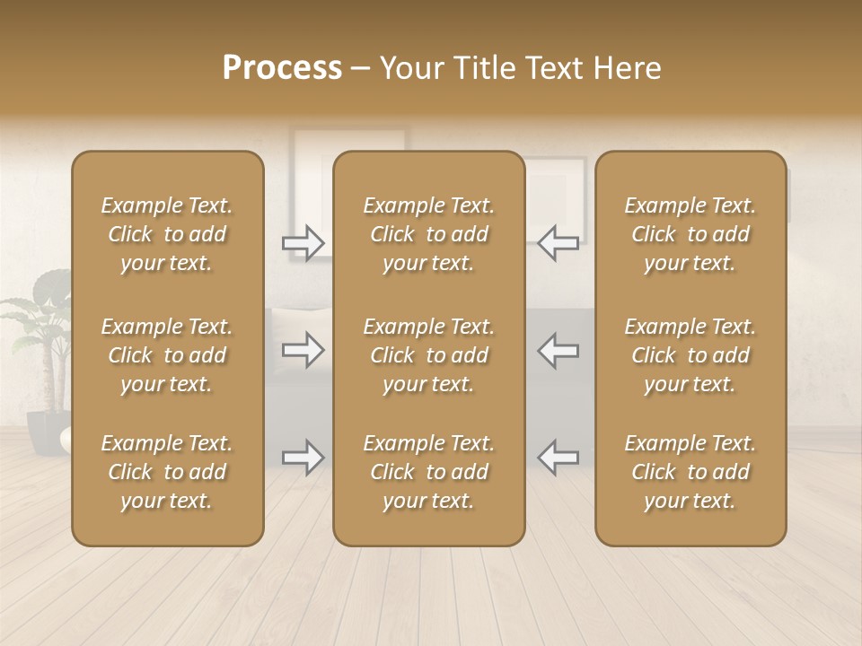 Furniture Parquet Wall PowerPoint Template