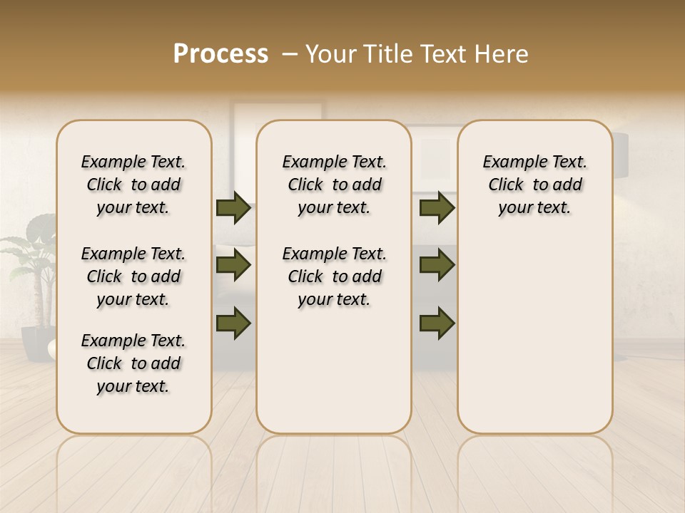 Furniture Parquet Wall PowerPoint Template