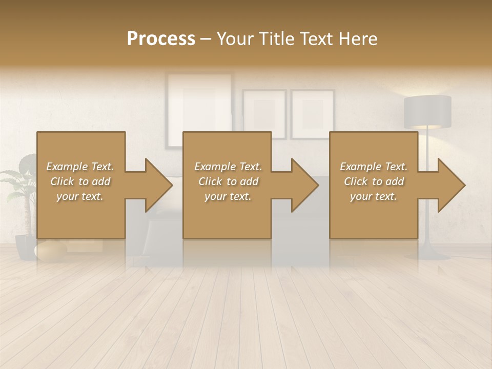 Furniture Parquet Wall PowerPoint Template