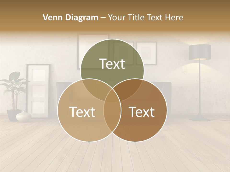 Furniture Parquet Wall PowerPoint Template