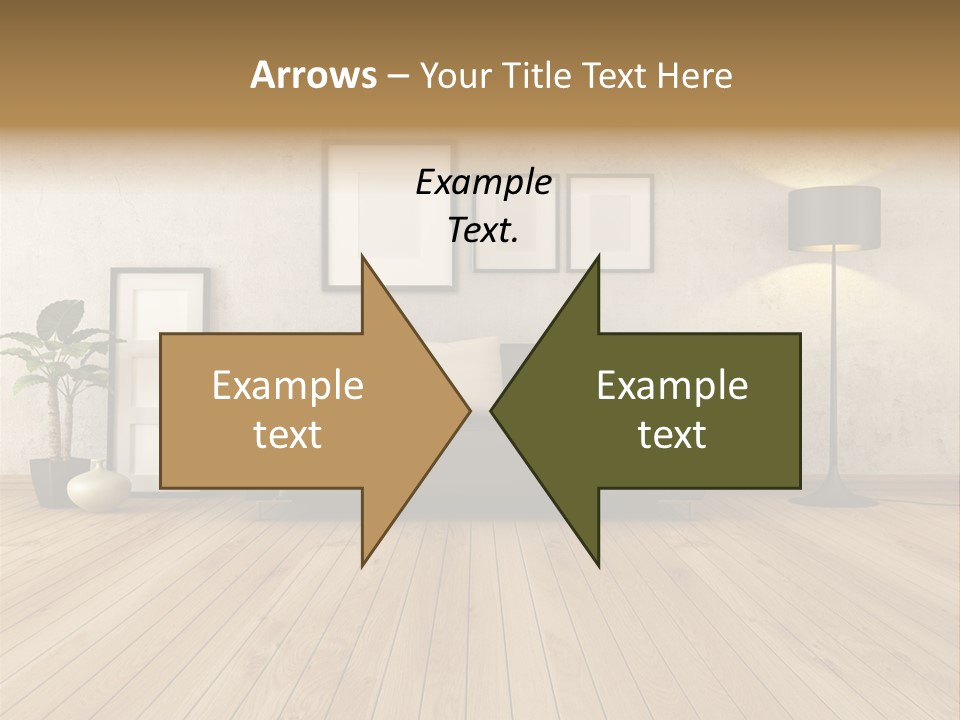 Furniture Parquet Wall PowerPoint Template