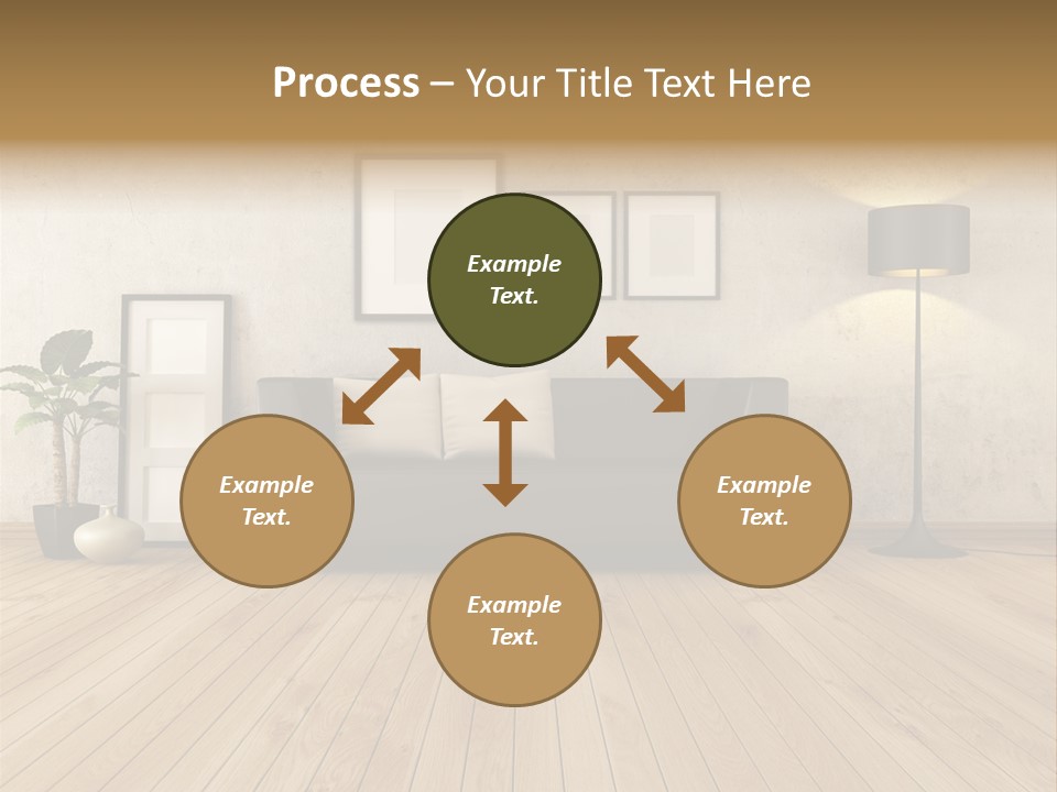 Furniture Parquet Wall PowerPoint Template